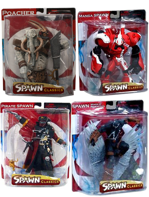 Oasis Collectibles Inc. - Spawn Classics - Poacher, Pirate Spawn, Manga Spawn, Spawn Wings of Redemption